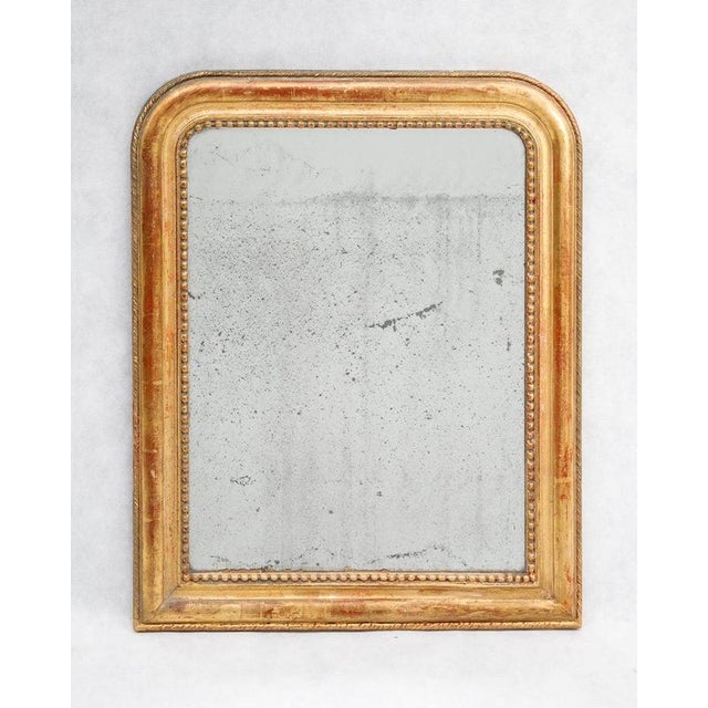 Small 19th Century French Louis Philippe Gilt Rouge Mirror For Sale - Image 3 of 9