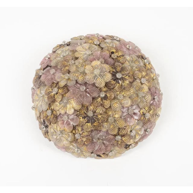 Mid-Century Murano Glass Sconce attributed to Barovier & Toso, Italy, 1960s For Sale - Image 6 of 12