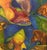 Küchel Silvia La Bella, Fish Collage Colorful, 1998, Oil on Canvas For Sale - Image 10 of 13