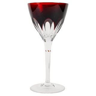 20th Century Bohemian Cut Crystal Chalice For Sale