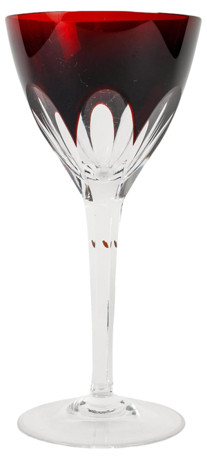 20th Century Bohemian Cut Crystal Chalice