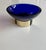 Skultuna Bowl in Cobalt Blue Mouth-Blown Glass and Brass by Michael Kurpatov, 1960s For Sale - Image 4 of 8