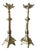 Antique Neo-Gothic Gilt Bronze Candlesticks, Set of 2 For Sale