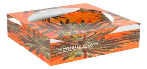 Pheasant Feathers Butternut Acrylic Candy Catchall Dish, Small