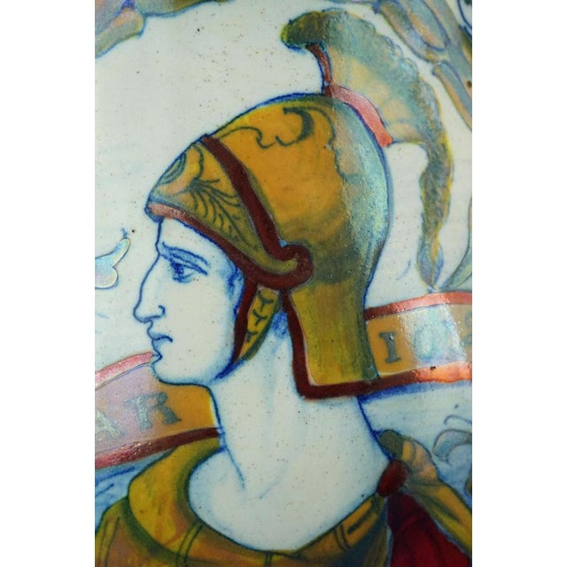 Neo-Renaissance Ceramic Jug Vase by Gualdo Tadino for Icap, Italy, 1920s For Sale - Image 16 of 18