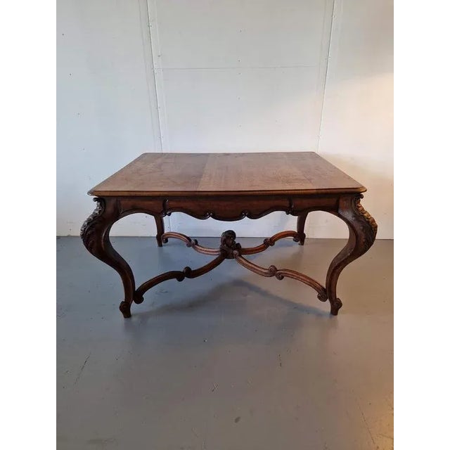 Extendable Dining Table in Oak For Sale - Image 6 of 8