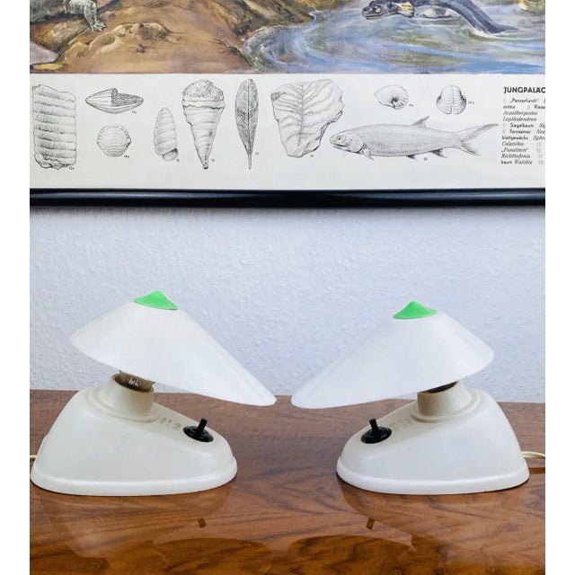 Prim Bakelite Table Lamps, 1950s, Set of 2 For Sale - Image 9 of 10