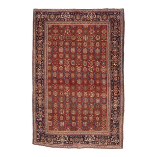 Antique Persian Halvai Bidjar Rug 4’10" X 7’3" For Sale