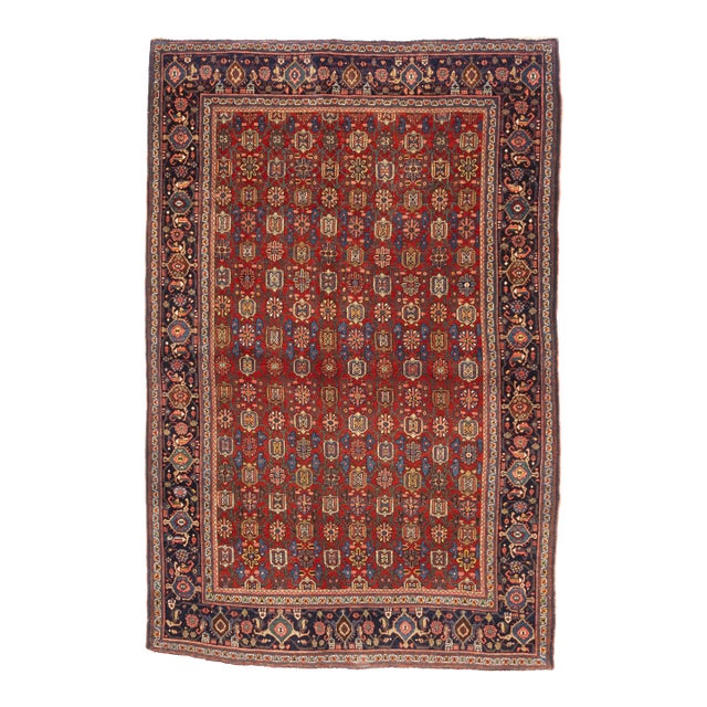 Antique Persian Halvai Bidjar Rug 4’10" X 7’3" For Sale