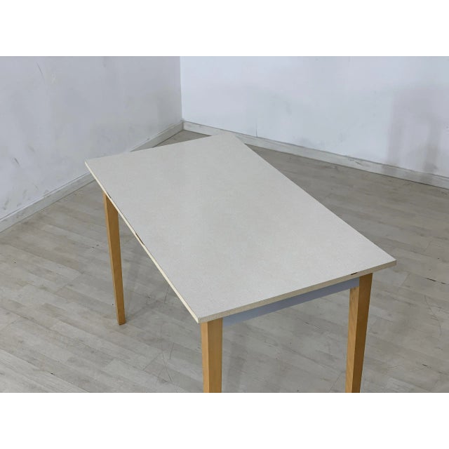 Mid-Century Kitchen Table in Veneer For Sale - Image 4 of 6