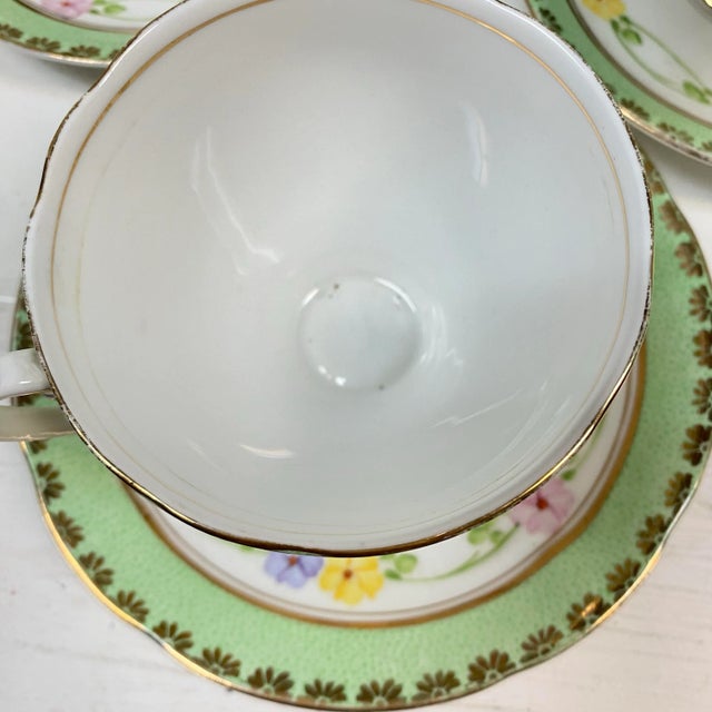 Ceramic English Tea Cups and Saucers by Royal Standard Bone China Made in England - Set of 11 For Sale - Image 7 of 12