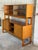 Wood Mid Century Modern Danish Teak Hutch Credenza Display Cabinet 2 Piece 1960s For Sale - Image 7 of 10