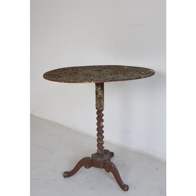 Round Cast Iron Table, 1890s For Sale - Image 5 of 18