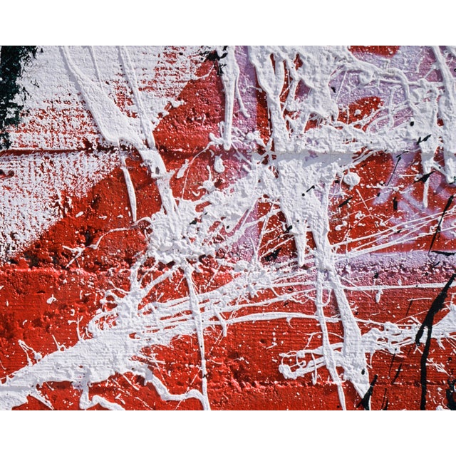 Photography White Paint Splatters - Large Scale Abstract Textural Photograph by Bill Clark For Sale - Image 7 of 8