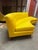 Textile Pair of Jonathan Adler Curved Arc Banquette Sectional — Custom Yellow Upholstery — Mid-Century Revival For Sale - Image 7 of 16