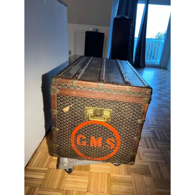 Goyard Vintage Goyard Trunk For Sale - Image 4 of 11