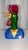 Purple Late 20th Century Hand-Painted Italian Majolica Anthropomorphic Rooster and Hen Busts by Turtle and Crane - Palm Beach Regency Whimsy For Sale - Image 8 of 12