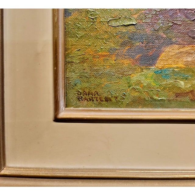 Textile Dana Bartlett - 1932 View of Morro Bay -Oil Painting For Sale - Image 7 of 9