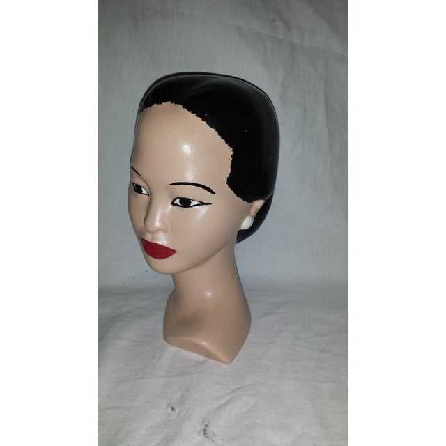 Vintage Chalkware Lady Head Bust Chairish