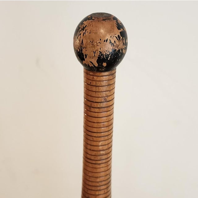 19th Century Eight Pound Wooden Juggling Pins—A Pair For Sale In New York - Image 6 of 11