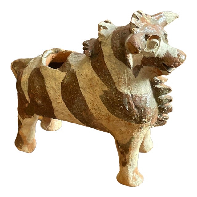 Antique Peruvian TORITA DE PUCARA Incan Ritual Vessel- Museum Deaccession For Sale