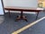 Baker Furniture Regency Style RoundBanded Mahogany Pedestal Extension Dining Room Table With 2 Leaves For Sale - Image 9 of 11