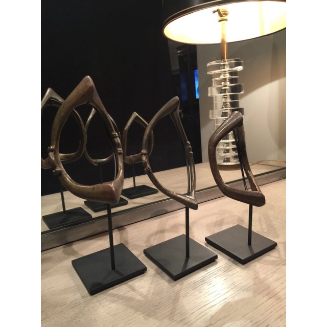 A set of three Fra-Fra anklet pieces from Western Africa. Tribally used as prestige pieces or currency, they display a...