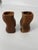 Farmhouse Rustic Swizzle Wooden Candleholders - A Pair For Sale - Image 3 of 8