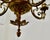 Rococo Style Gilded Brass 5-Branch Chandelier, 1910s For Sale - Image 4 of 9