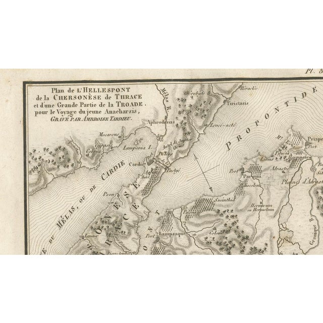 Early 19th Century Ancient Troy and Hellespont Map from Ambroise Tardieu, 1825 For Sale - Image 5 of 9