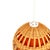 Mid-Century Modern Ceiling Lamp With Wicker Shade, Poland 1960s For Sale - Image 3 of 12