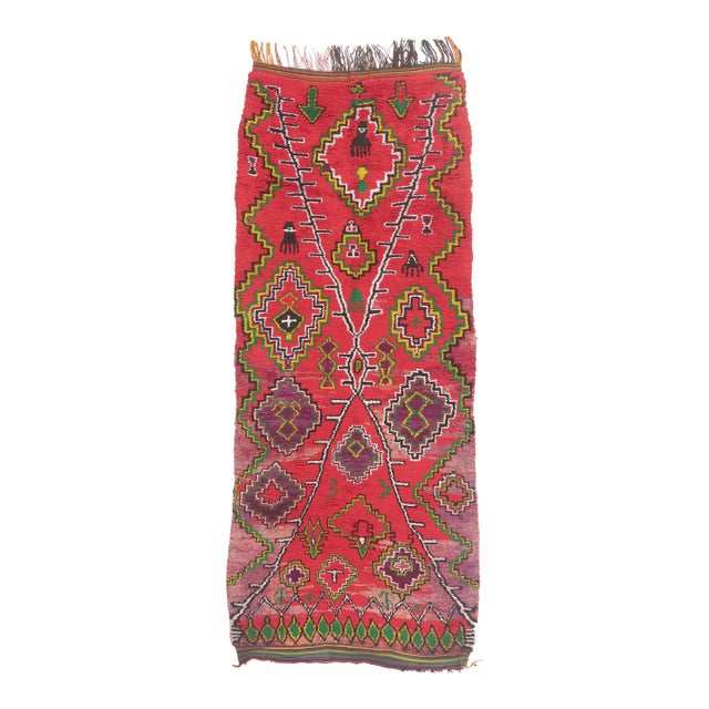 Vintage Talsint Moroccan Rug, 04'06 X 10'11 For Sale