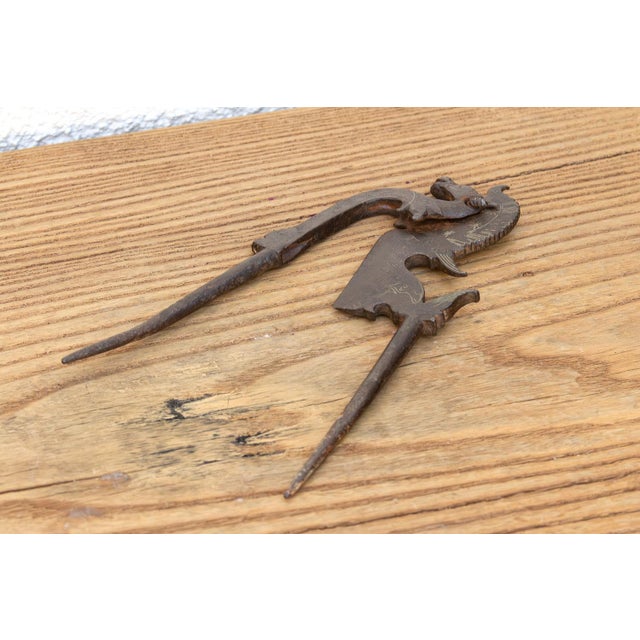 Indian Ancient North Indian Metal Betel Cutter For Sale - Image 3 of 5