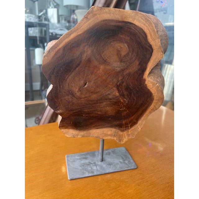 Contemporary 1990s Wood Sculpture For Sale - Image 3 of 3