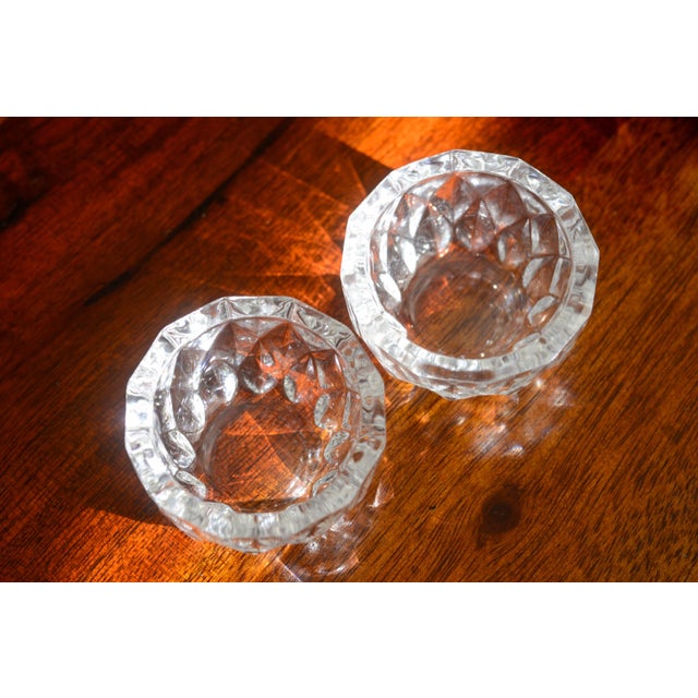 Vintage Crystal Salt Cellars - a Pair For Sale In Washington DC - Image 6 of 9