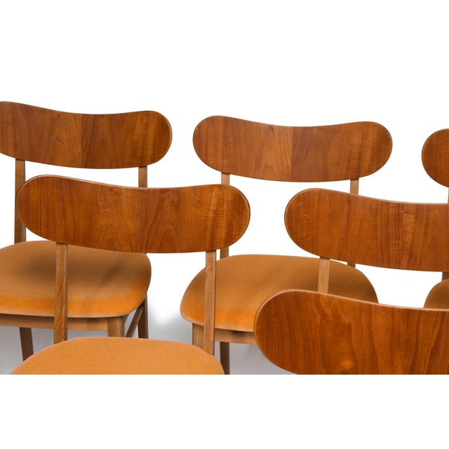 Set of Eight Restored Danish Modern Oak & Teak Dining Chairs, Circa 1960 For Sale - Image 12 of 12
