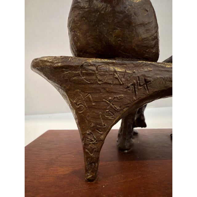 Lea Vivot “Lover’s Bench” Bronze Sculpture, Signed & Dated 1974, Edition 5/7 For Sale - Image 9 of 10
