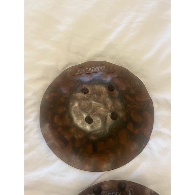 Brown Jan Barboglio Moose Metal Plates 4 Piece Set Rustic Handcrafted Wildlife Decor Collection For Sale - Image 8 of 12
