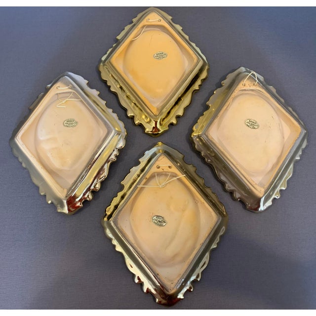 Metal Vintage Four Seasons Cherub Wall Plaques For Sale - Image 7 of 9