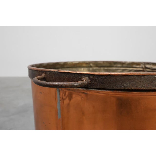 Large Copper Brew Kettle, France, 1820s For Sale - Image 6 of 11