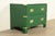 Drexel Heritage Drexel Heritage Mid-Century Hollywood Regency Campaign Green Lacquered Nightstand | Circa 1970s For Sale - Image 4 of 12