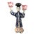 Chinese Export Famille Rose Figural Candlestick Lotus Candle Holder For Sale