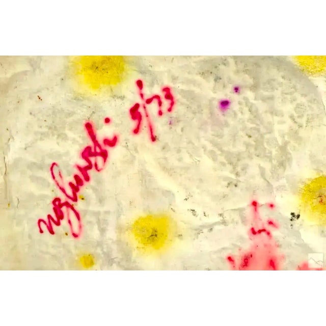 Thomas Nozkowski, Mixed Media Gravel Painting, Sculpture Abstract Expressionist Thomas Nozkowski, 1973 For Sale - Image 10 of 12