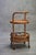 Mid-Century Italian Bamboo and Rattan Round Bar Cart, 1960s For Sale - Image 4 of 9
