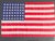 Folk Art Antique American 48 Stars Flag in Folk Art Style Frame For Sale - Image 3 of 5