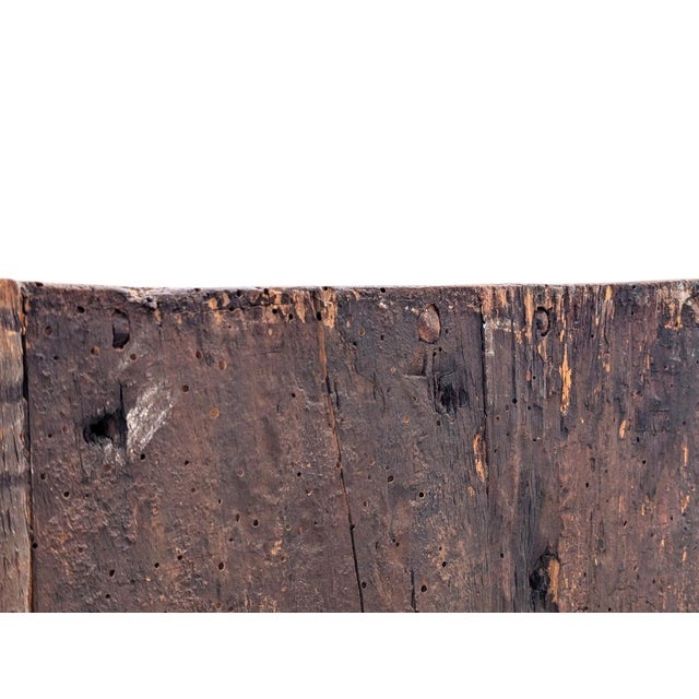 Two-Door Chestnut Wood Cabinet from the Late 17th Century - Tuscany, Italy For Sale - Image 6 of 16
