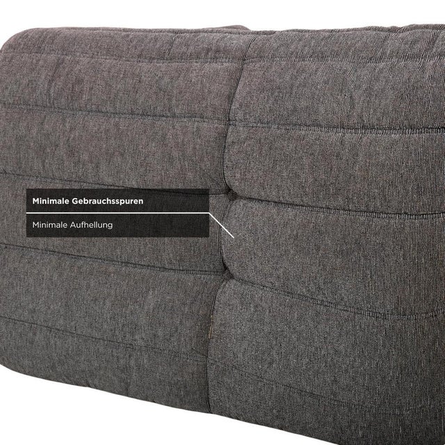 Textile Togo Armchair in Grey Fabric by Michel Ducaroy for Ligne Roset For Sale - Image 7 of 14