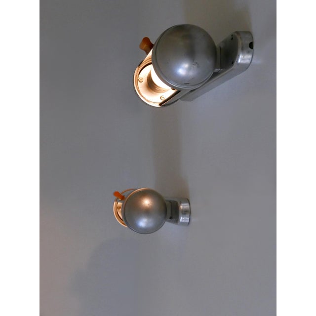 Streamline Submarine Cabinet Sconces from König, Germany, 1940s, Set of 2 For Sale - Image 14 of 18