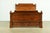 An outstanding French Empire or Louis Philippe style cherry and burl wood queen size bed By Ethan Allen USA, Circa Late...
