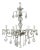 Crystal Pewter Finish Chandelier For Sale